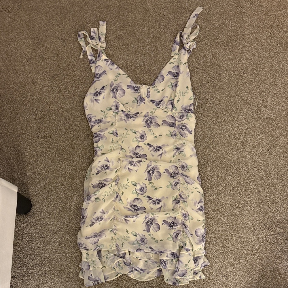 Floral Print Sleeveless Dress